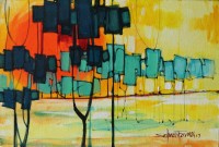 Salman Farooqi, 14 x 16 Inch, Acrylic on Canvas, Cityscape Painting-AC-SF-111